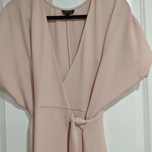Topshop Blush wrap dress